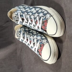 Converse Chuck Taylor All Star x Andy Warhol Pop Art Ox Floral Sneakers G US 8
